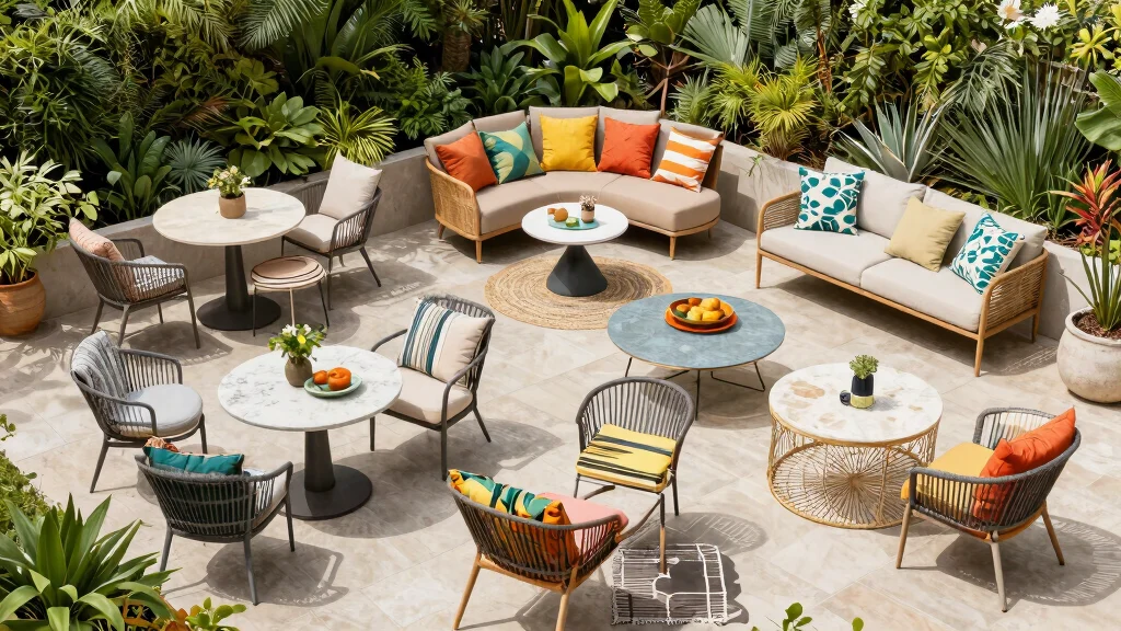 7 Outdoor Furniture Top View Layouts for the Perfect Patio Design
