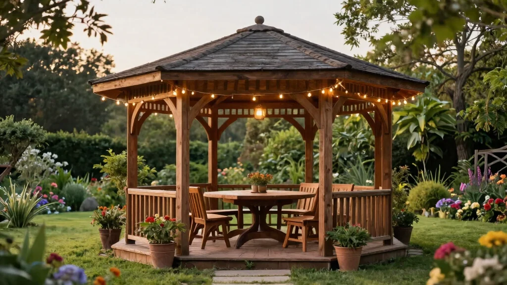 8 Gazebo with Dining Table Ideas for a Charming Outdoor Retreat