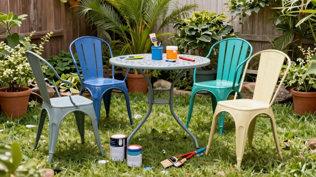 8 Metal Patio Furniture Makeover Ideas on a Tight Budget