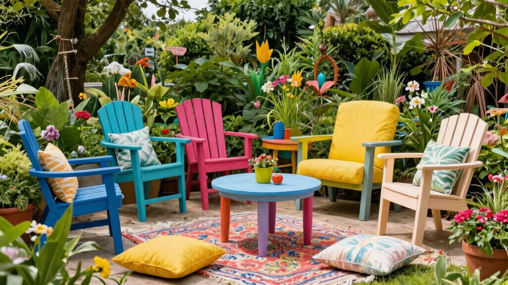 9 Painted Outdoor Furniture Ideas for a Bold Colorful Makeover