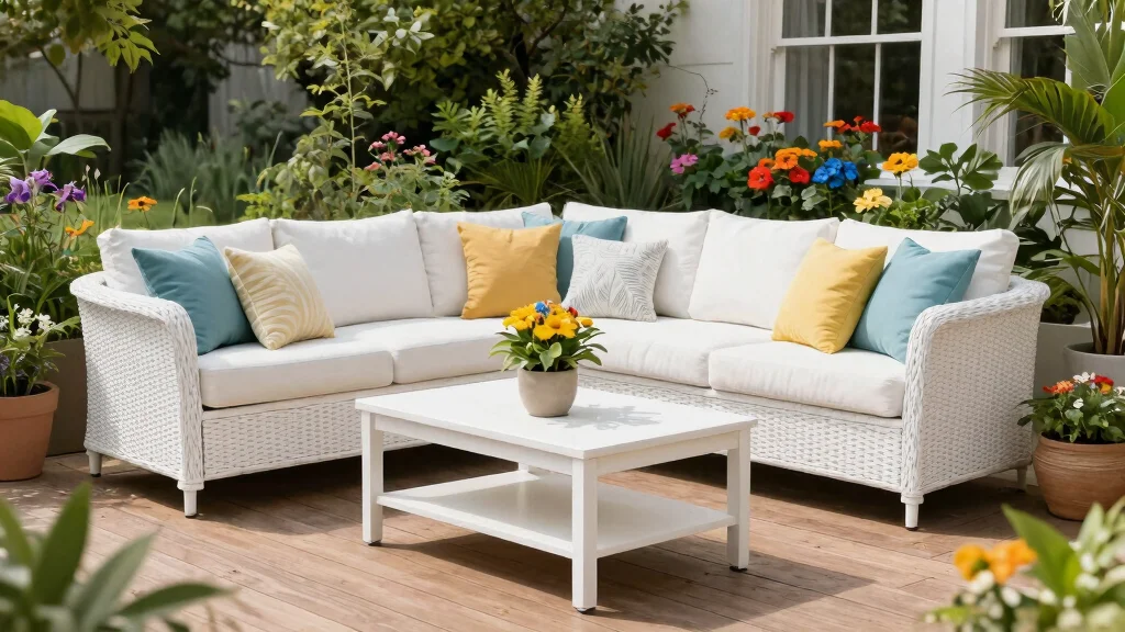 9 White Patio Furniture Ideas to Brighten Your Outdoor Space